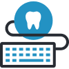 Tooth icon with keyboard